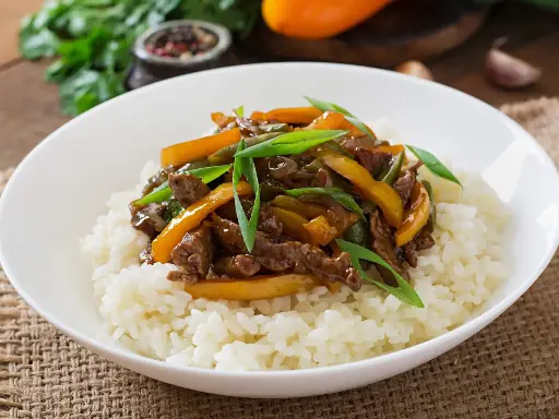 Black Pepper Beef Rice